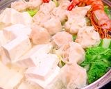 超簡単！低糖質 湯豆腐と海老シュウマイ作り方1写真