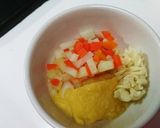 離乳食 マカロニと野菜でクリームコーン煮作り方1写真