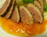 鴨の燻製柿ソースで作り方9写真
