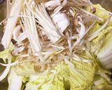 肉タワーとんこつ鍋作り方2写真