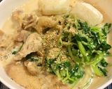 超簡単！♡豆苗と豆乳の力うどん♡作り方8写真