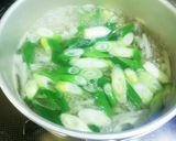 大根と長ネギの味噌汁(合わせ味噌)作り方5写真