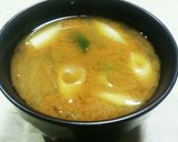 大根と長ネギの味噌汁(合わせ味噌)作り方7写真