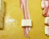 豚ばら薄切り肉巻き！豆腐の照り焼き。作り方4写真