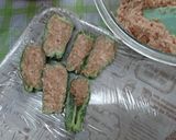 ＊ピーマンの肉詰め：鶏ミンチ＊作り方4写真
