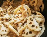 蓮根と豚肉炒め♪作り方8写真