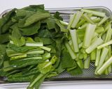 小松菜とかきのオイスターソース炒め作り方1写真