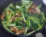 小松菜とかきのオイスターソース炒め作り方5写真