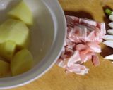 寒い冬撃退！甜麺醤入りジャガイモスープ煮作り方1写真