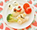 じゃがいもチーズおかかおにぎり　運動会作り方5写真