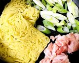 ランチに☆ネギ豚ソース焼きそば作り方1写真