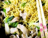 ランチに☆ネギ豚ソース焼きそば作り方2写真