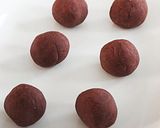 和菓子★レンジで簡単!ねりきり椿作り方3写真