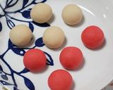 和菓子★レンジで簡単!ねりきり椿作り方10写真