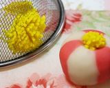 和菓子★レンジで簡単!ねりきり椿作り方16写真