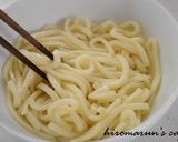 レンチンで鍋いらず！カルボナーラ風うどん作り方4写真