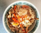 塩昆布の炊き込みご飯作り方3写真