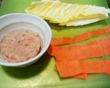 犬ご飯　白菜のミルフィーユ作り方1写真