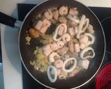 シーフードとトマトの簡単パスタ作り方4写真