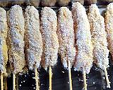 鶏胸肉の柔らか串カツ作り方4写真