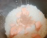 焼き鮭と しょうがの炊き込みご飯作り方4写真