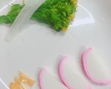 焼いた胡麻豆腐と菜ばなのお吸い物作り方2写真