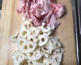 豚肉とレンコンのオイカレー炒め 温玉のせ作り方4写真
