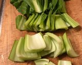 青梗菜の塩スープ作り方1写真