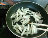 ヤーコンと鶏肉の梅肉おかか炒め作り方6写真