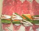 野菜巻きまき！牛肉ロール～♪作り方2写真