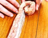 豚コマで作る☆自家製ぐるぐるソーセージ作り方6写真