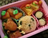 簡単★くまのデコおにぎり弁当作り方5写真