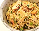 ピリ辛チキンのチリパンミー（板麺）作り方7写真