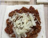 ミートソースとチーズのホットサンド！作り方4写真