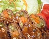 野菜巻きまき！牛肉ロール～♪作り方7写真