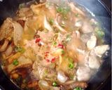 豆板醤なし！鶏レバーとキノコの和風麻婆作り方5写真