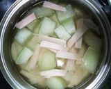 今日の晩ご飯　冬瓜の温かいスープ作り方3写真