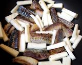 簡単！アジと山芋の焼肉のタレ炒め作り方4写真