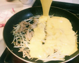 餅を溶かして、豚肉とモヤシで♪とん平焼き作り方8写真