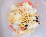 鮭と大豆の混ぜご飯★ガン予防に!作り方4写真