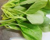 青菜のおひたし 胡麻クリームかけ作り方1写真