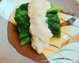 青菜のおひたし 胡麻クリームかけ作り方6写真