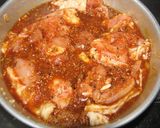 鶏モモの照り焼き味噌風味作り方1写真