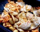 簡単☆豚肉の納豆キムチ炒め作り方3写真