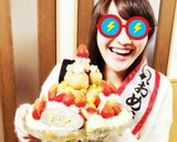 ロールケーキとプチシュー簡単ケーキタワー作り方7写真