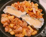 残った材料で、チーズタッカルビうどん！作り方5写真