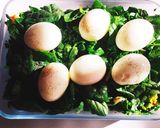ちぢみほうれん草とゆで卵のグラタン作り方4写真