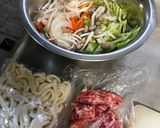 ランチに♡オタフクソースで！ 焼うどん作り方1写真