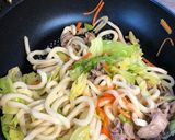 ランチに♡オタフクソースで！ 焼うどん作り方4写真