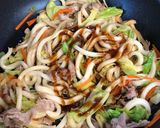 ランチに♡オタフクソースで！ 焼うどん作り方6写真